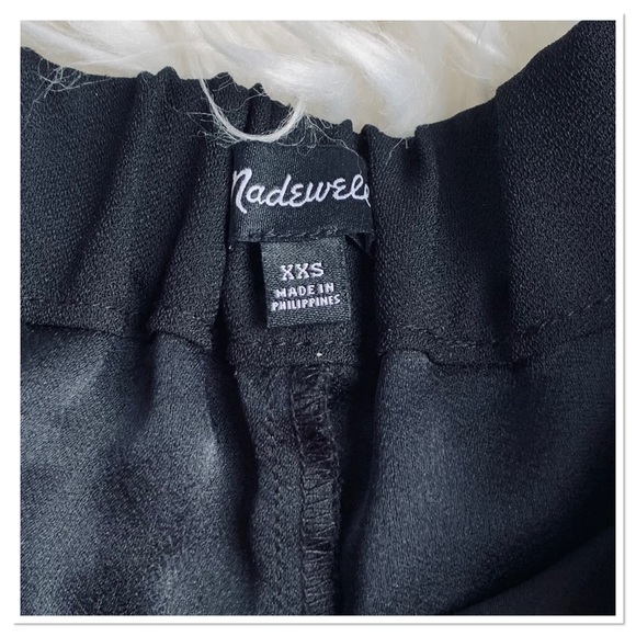 Madewell Scallop Hem Shorts Poll On Black Size Extra Extra Small - Picture 5 of 6